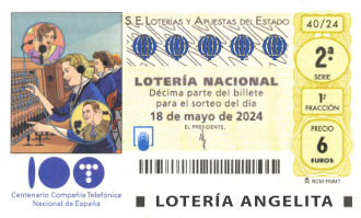 Lotería Angelita. Sorteo de Lotería Nacional. Sábado, 18 de Mayo del 2024