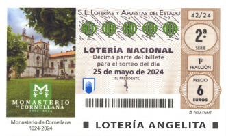Lotería Angelita. Sorteo de Lotería Nacional. Sábado, 25 de Mayo del 2024