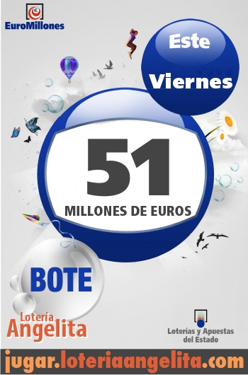 Viernes 29, Bote de 51.000.000 euros en Euromillones