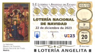 Lotería Angelita. Sorteo Extraordinario Lotería de Navidad. Viernes, 22 de Diciembre del 2023